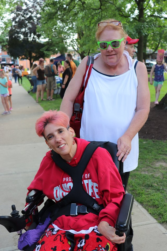 Ice Cream Social woman in wheelchair